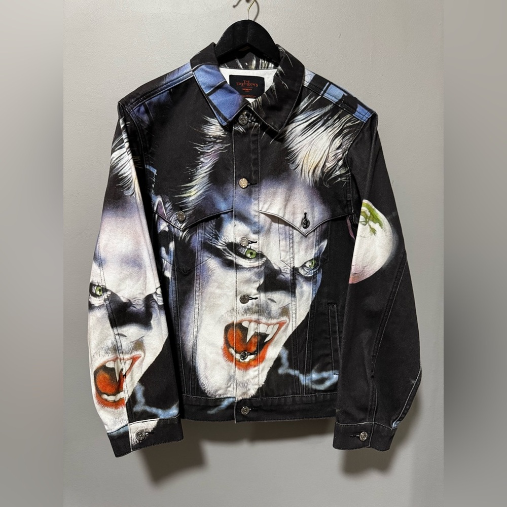 Midnight Studios The Lost Boys Vampire Print Broadway Denim Jacket